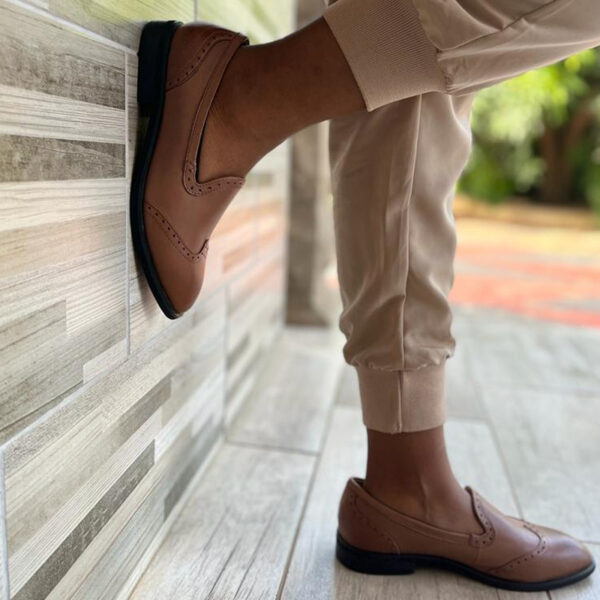 Brown Leather Brogues - Image 2