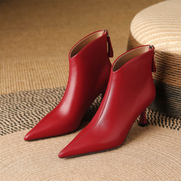 Lala Red Boots - 6.5cm