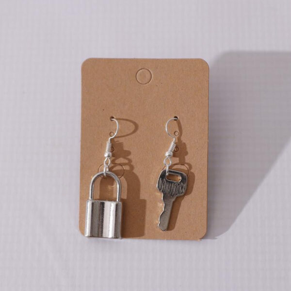 Lock earrings - Silver