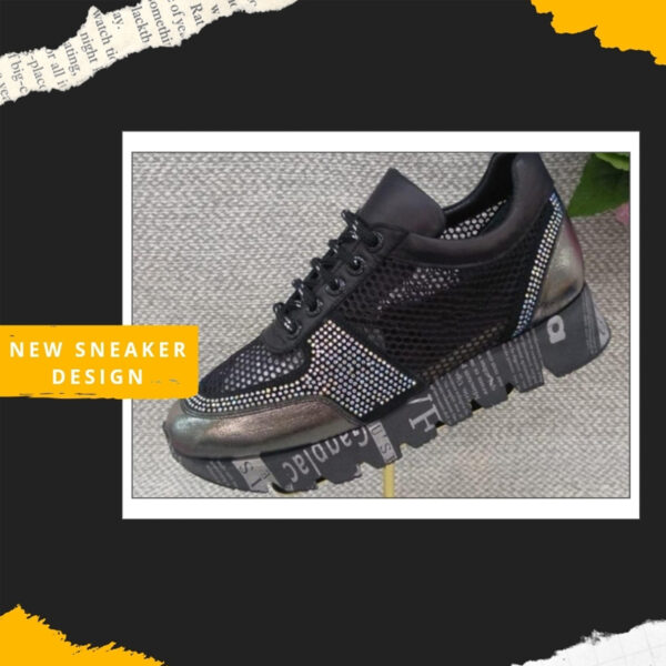 Black Mesh Sneakers